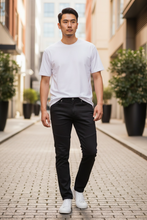 Mens Moto Skinny in Black
